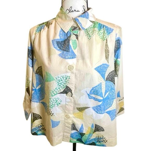 MAISA COPENHAGEN IDAKAI SHIRT COTTON SZ XS BUTTON UP VERSATILE LOOSELY STYLISH - Picture 6 of 16